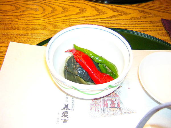 万願寺唐辛子たいたん料理